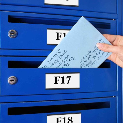 Resurhang 300 Pcs Large Magnetic Label Holder 4 x 2 Inch C Channel Magnetic Label with 300 Protective Film 600 Replacement Paper Strip Holder for Back to School Classroom Metal Rack Shelf Cabinet