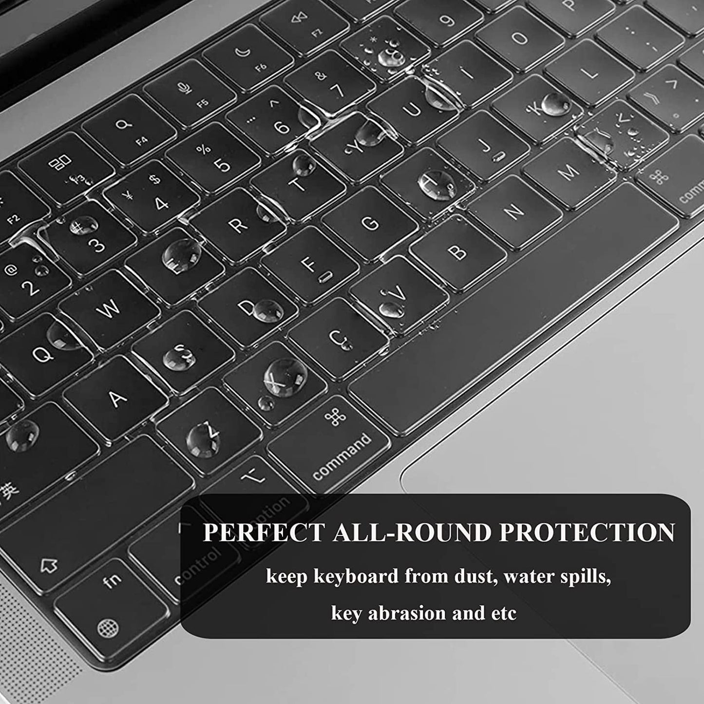 EooCoo Case Compatible with MacBook Air 13 inch M5 2026-2022 Release M4 M3 M2 A3449 A3240 A3113 A2681, Glitter Hard Shell&Keyboard Skin Cover&Screen Protector for Mac Air 13.6 inch, Sparkly Clear