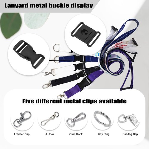 30-5000PCS Personalized Customized Lanyards, Custom Polyester Lanyard with Logo/Photo/Message/ID Badge, Personalized Lanyards for ID Card, Teachers, Companies, Schools, Office