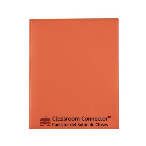 C-Line Classroom Connector School-to-Home Folders, Orange, 25 per Box (32002)
