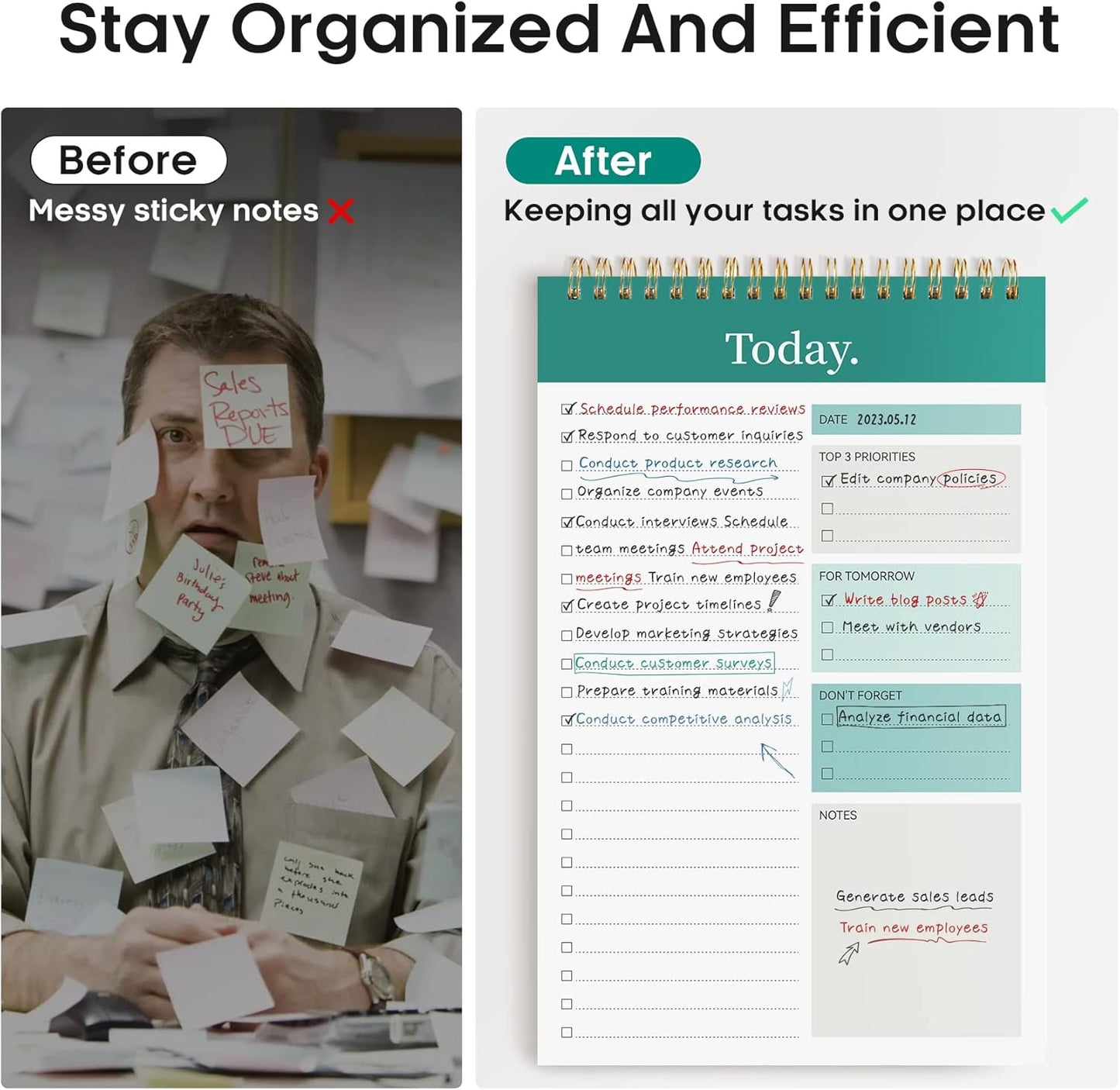 Skiennix To-Do List Pad | Academic Planner for Enhanced Organization and Productivity