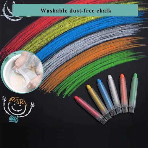 Qiytecno Chalk Board Contact Paper with Adhesive, 36" x 48" Magnetic Chalkboards for Wall, Wallpaper Sheets for Office for School and Kids, Includes Liquid Chalks Markers and Dishcloth and Magnet