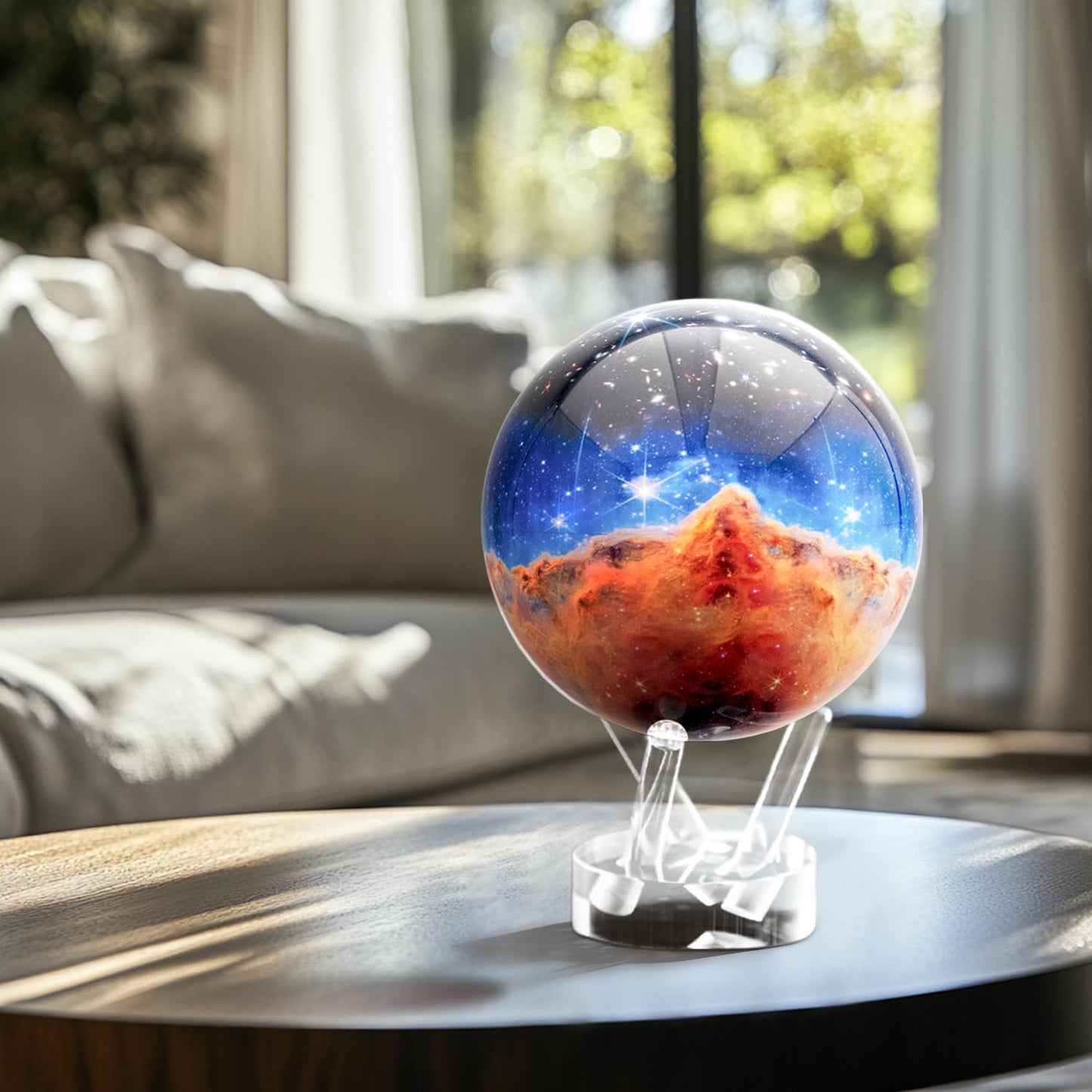 MOVA Globe - James Webb Carina Nebula Signature (6") | Solar Powered Desktop Display Inspired by NASA Imagery | No Batteries or Wires | Unique Space Decor or Educational Gift