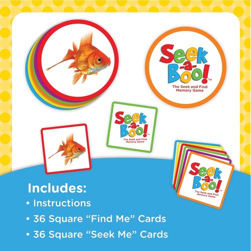 MindWare Seek-a-Boo Memory Game - Engaging Seek and Find Activity with Toddler Flash Cards