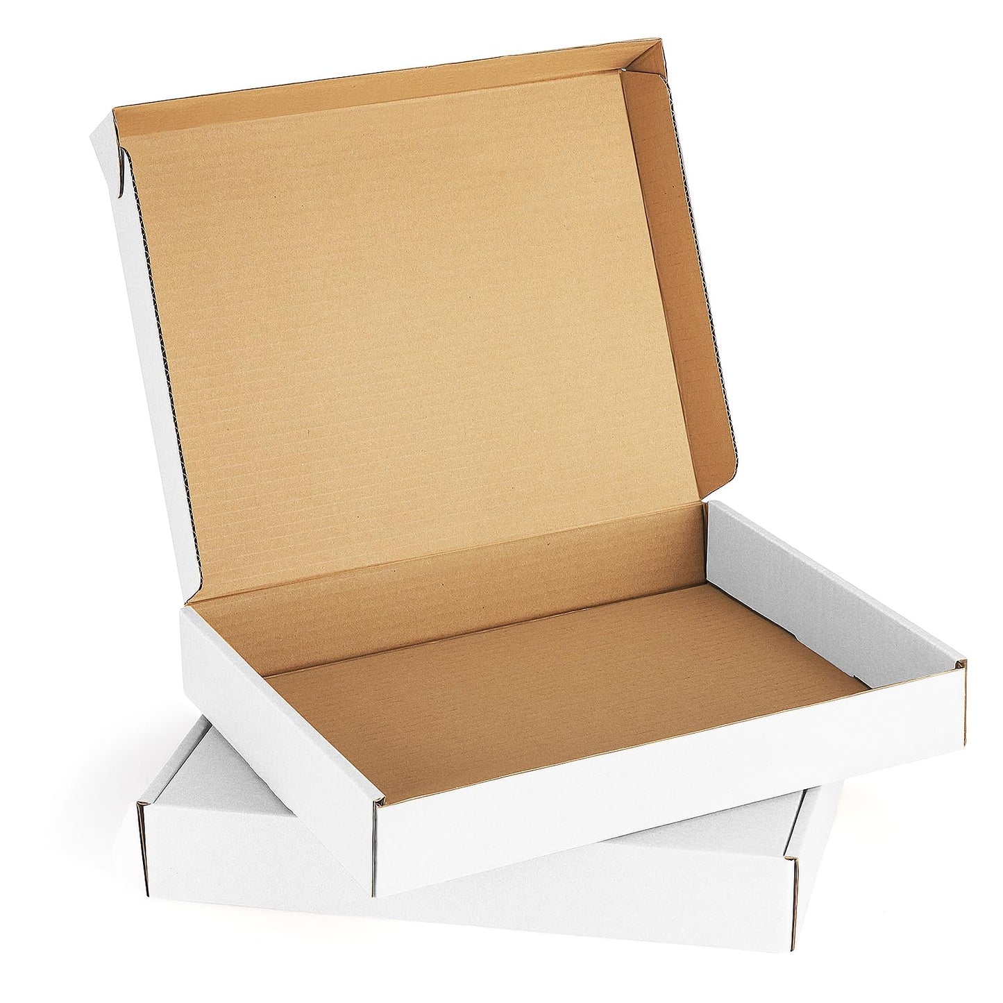 Eupako 13x10x2" White Shipping Boxes Corrugated Box Mailers 20 Pack Cardboard Shipping Boxes for Small Business, Mailing