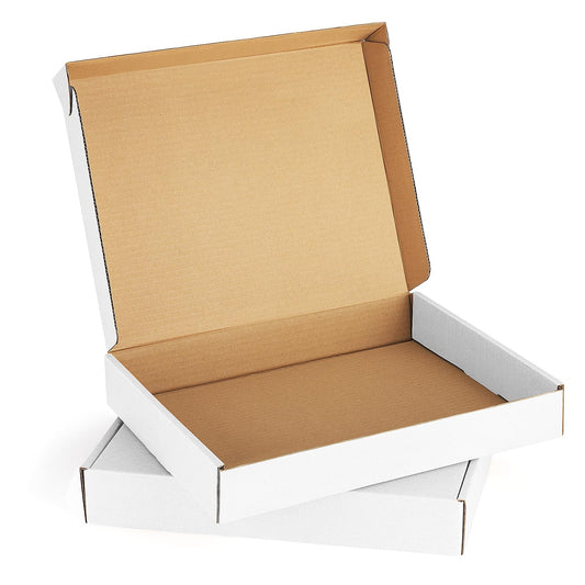 Eupako 13x10x2" White Shipping Boxes Corrugated Box Mailers 20 Pack Cardboard Shipping Boxes for Small Business, Mailing