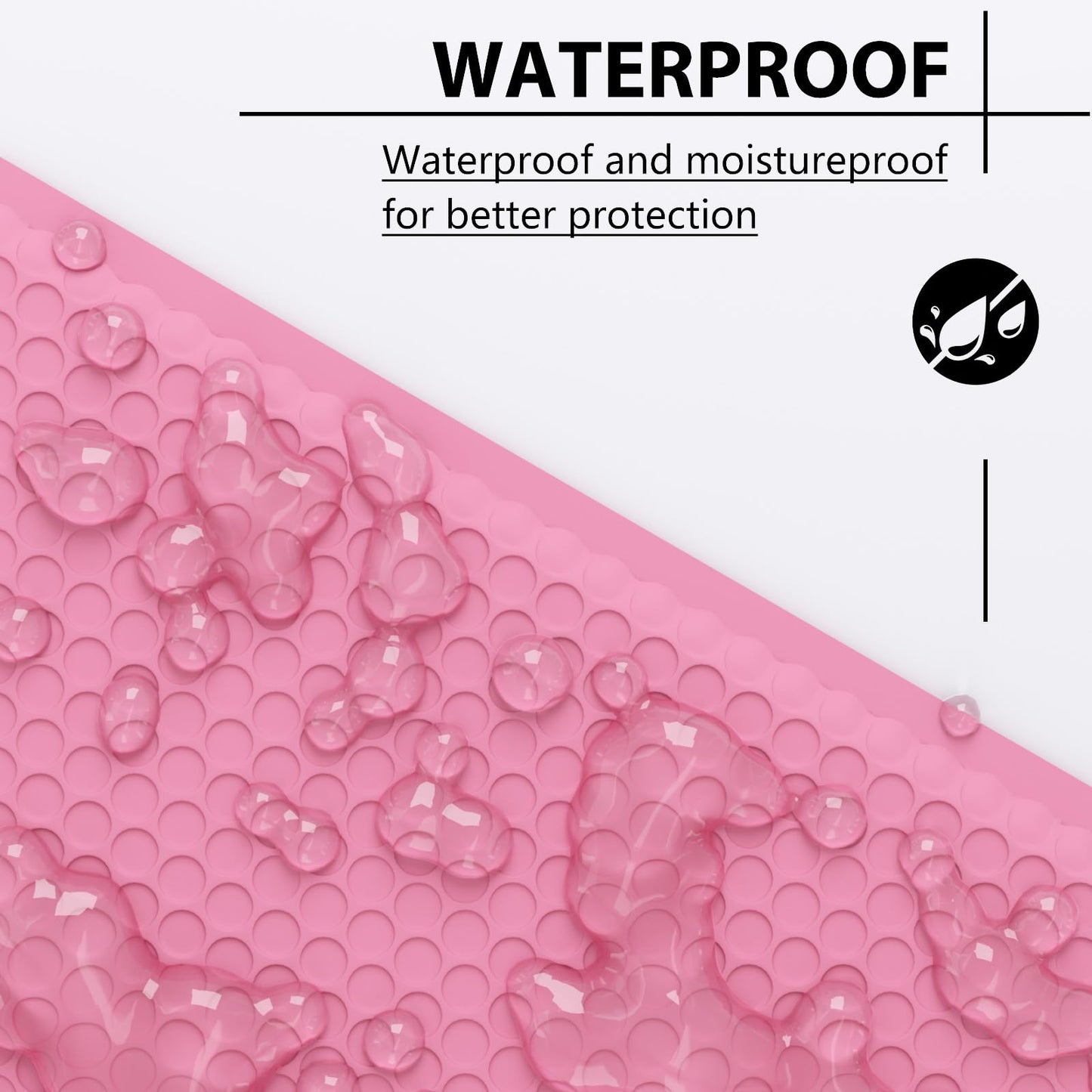 6x9 Inch Bubble Mailer 50 Pack, Waterproof Padded Envelopes with Strong Self-Seal Adhesive, Cushioning Shipping Bags with Bright Color for Small Business - Pink