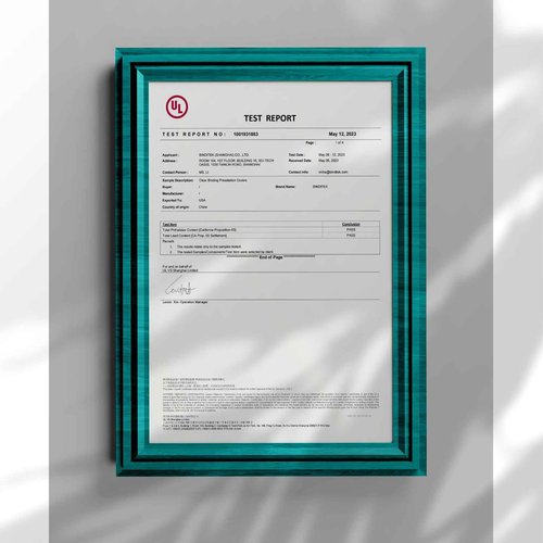 Binditek 500 Pack 8 Mil PVC Plastic Binding Covers, 8.5 x 11 Inches, Letter Size, Square Corners, Un-Punched, Office School Supplies