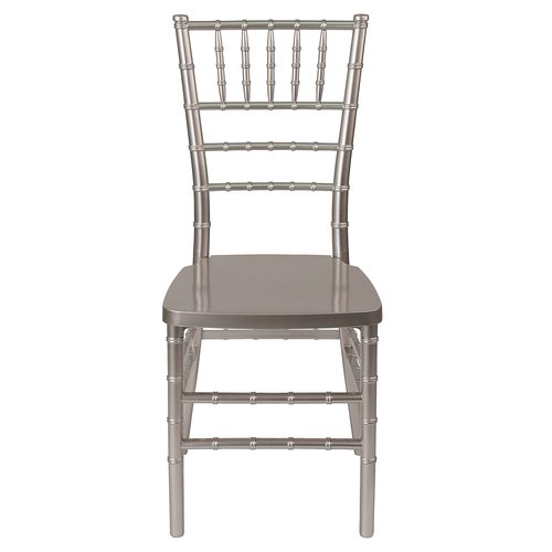 Flash Furniture HERCULES PREMIUM Series Pewter Resin Stacking Chiavari Chair
