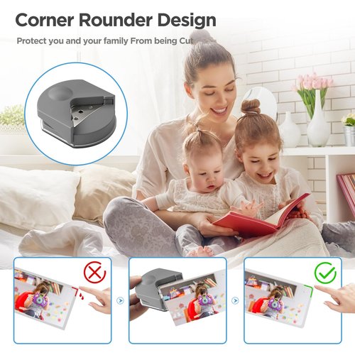 13 Inch Wide Laminator Machine with 200 Pouches, 11x17 A3/A4/A6, Built-in Paper Trimmer, Corner Rounder (White)