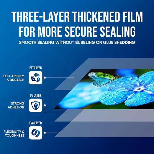 Rolett Laminating Sheets, 100 Pack Laminating Pouches Holds 11 x 17 Inch Sheets, 3 Mil Laminate Sheets 11.5 x 17.5 Inch for Laminator, Clear A3 Thermal Laminating Pouches with Round Corner