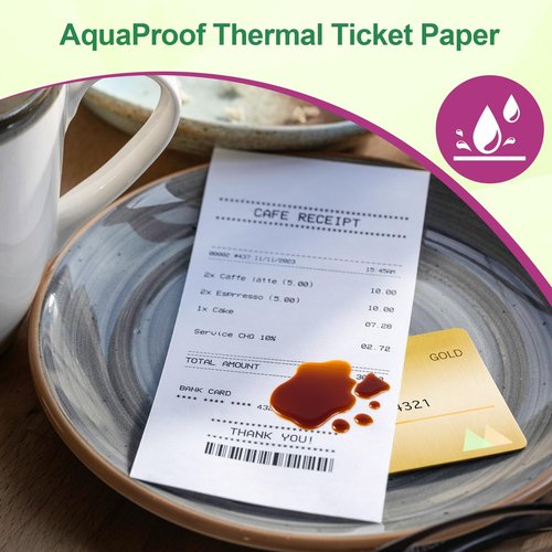 Thermal Paper Receipt Rolls - Compatible with All POS Systems, Cash Registers - BPA Free, Premium Quality Receipt Paper Rolls