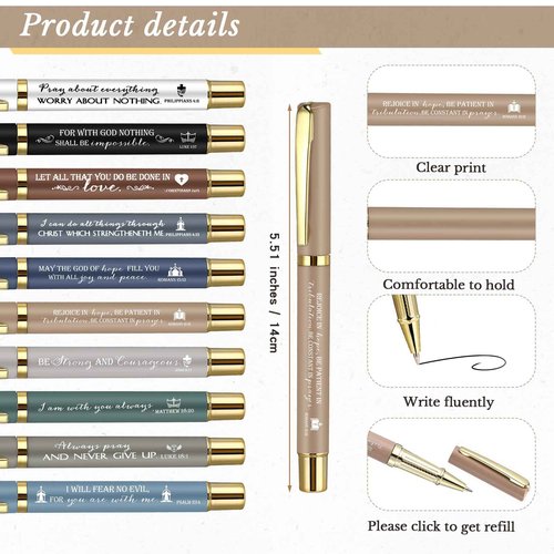 Kosiz 30 Set / 60 Pcs Christian Gifts Bulk with Pocket Spiral Religious Notebook with Sticky Notes Bible Verse Pens Prayer Journal Gifts for Church Men Women Sunday School(Boho)