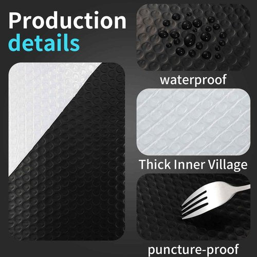Tenceur 300 Pcs Bubble Mailers Padded Envelopes 4 x 8 Inches and 6 x 10 Inches Bubble Envelopes Strong Adhesion Packaging Bags Waterproof Shipping Bags Mailing Supplies for Small Business(Black)