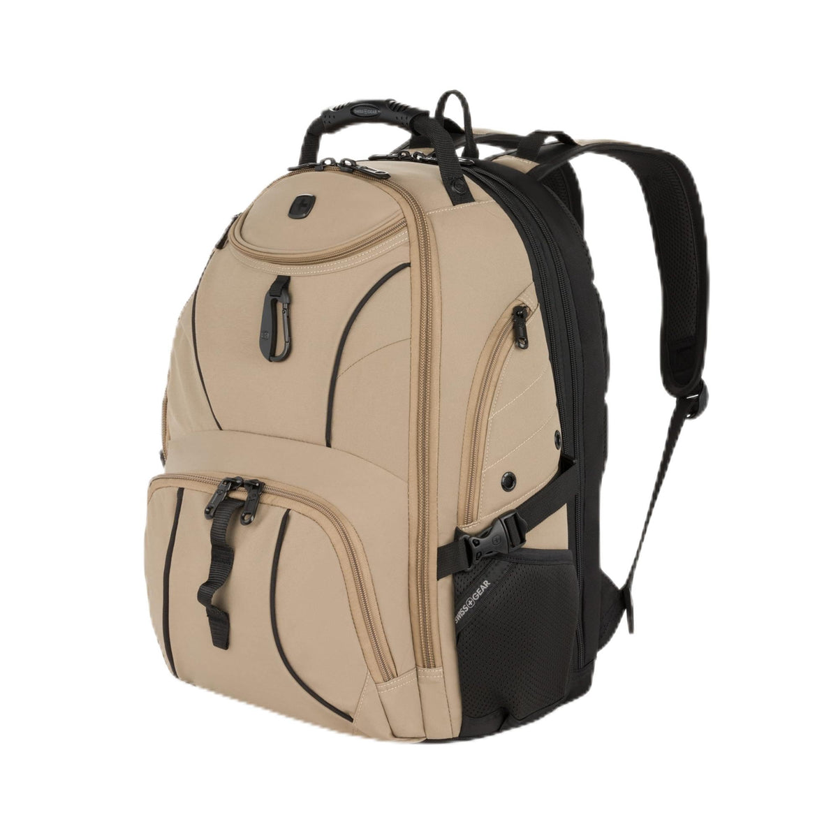 SWISSGEAR 1900 ScanSmart Laptop Backpack, Fits Most 17-Inch Laptops, TSA-Friendly Lay-Flat Design, RFID Protection, and Tablet Pocket, Black, 31L, 18.5-Inch