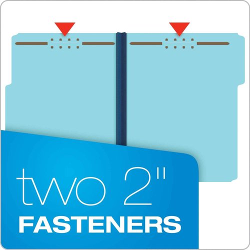 Pendaflex Globe Weis Folders - Durable Pressboard Fastener Folders for Organizing Documents