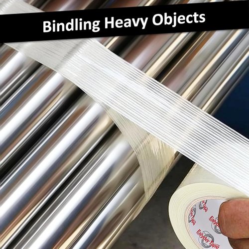 Reinforced Fiberglass Tape by [Brand Name] - 2 Inch x 30 Yards | Heavy-Duty 5.5 Mil Adhesive Strapping