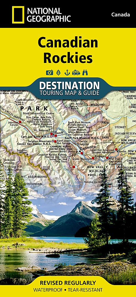 National Geographic Canadian Rockies Map - Destination Map
