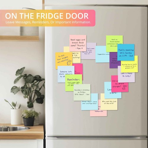 96 Pads Pop Up Sticky Notes, 3x3 inches, Yellow Soft Pastel Self-Stick Note Pads, Perfect for Office, Study, and Daily Life Organization - 96 Pack