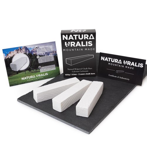 Natura Uralis Premium Belgorod Sawn Chalk | White Chalk Bars - Amazing Crunch, Satisfying Earthy, Velvety and Firm Texture, ASMR Sensation, Natural Calcium Carbonate (Mini (3.5oz))