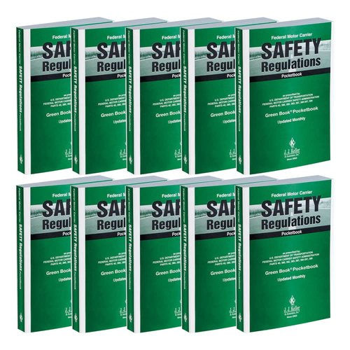 Federal Motor Carrier Safety Regulations Pocketbook 10 Pack, Softbound, English, 5" x 7", Easy Access to FMCS Regulations, J. J. Keller & Associates, Inc.