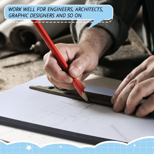 Fainne 3 Pcs Large Engineering Graph Paper Grid Graph Paper Pad Giant Drafting Pad Blueprint Sketching Graph Paper Engineer Architect Designer Mathematician Draftsman (Blue White,11x17inches)