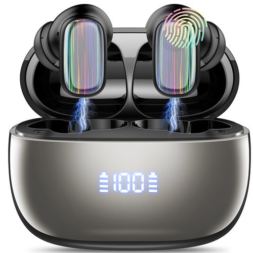 2025 AI Language Translator Earbuds Real Time, 164 Language/6 Translation Modes Translator Earbuds 3-in-1 Translation Headphones, Bluetooth 5.4 Translation Device for Travel Business Learning, Black