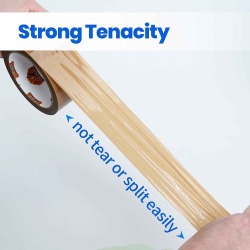 TAPEBEAR Brown Packing Tape 48Rolls, Heavy Duty Packaging Tape Refills 1.88 Inch x 55 Yard Moving Tape for Boxes, Secure Sticky Seal Brown Tape for Shipping, Mailing & Storage, Total 2640Yards