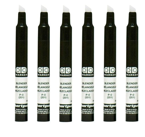 AD Marker The Original Chartpak, Tri-Nib, Blender (Colorless), Box of 6 (P-O) (166729)
