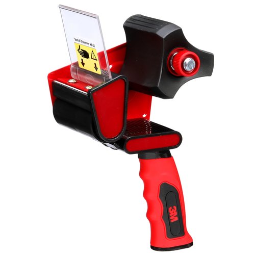 3M Scotch Box Sealing Tape Dispenser HR83, Portable, Hand-Held, High-Impact Plastic, 3 in