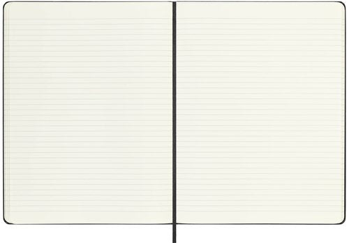 Moleskine Classic Notebook, Hard Cover, XL (7.5" x 9.5") Ruled/Lined, Black, 192 Pages