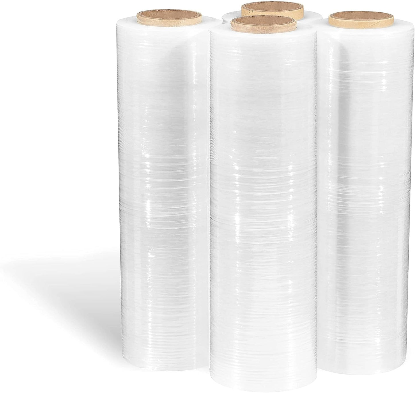 Staples Stretch Wrap - 80 Gauge Clear Pallet Stretch Film for Secure Wrapping | 18” x 1500’ | 4 Rolls