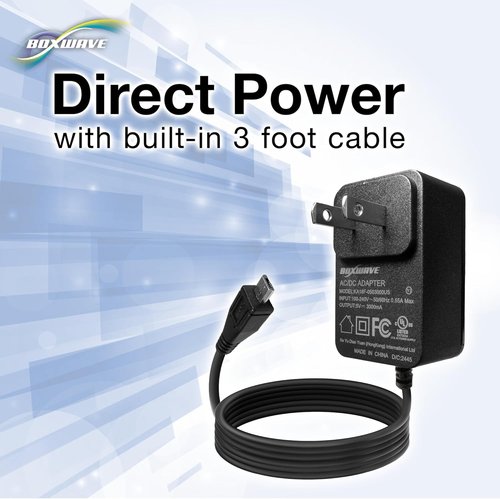 BoxWave Charger for Kodak Luma 150 Portable Wireless Projector - 15W Wall Charger with 3ft Cable for Rapid Charging