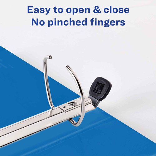 Avery Heavy Duty View 3 Ring Binder, 1.5" One Touch Slant Ring, Holds 8.5" x 11" Paper, 1 Pacific Blue Binder (79722) (Pack of 6)