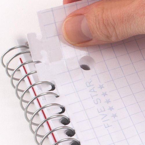 Five Star Insertable Loose Leaf Paper, Notebook Paper, Graph Paper to Add Pages, Reinforced Filler Paper, 8.5 x 11, 75 Sheets (17018)