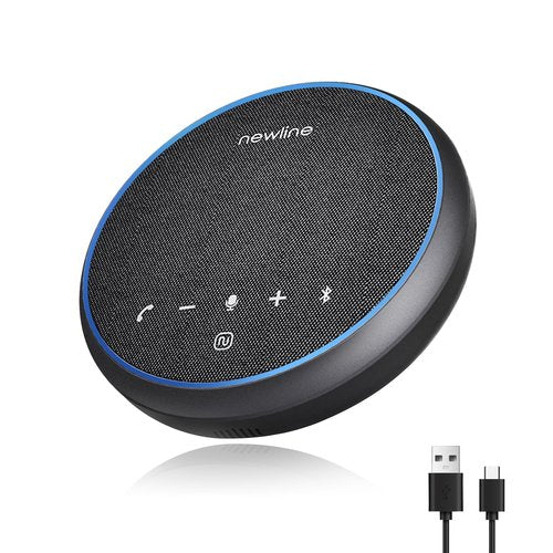 N newline Conference Speaker and Microphone, 360 Voice Pickup, AI Noise Reduction, Dual Connectivity, USB C Conference Room Speaker for Meetings, NewPie