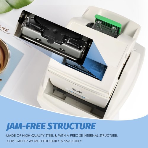 Frifreego Electric Stapler, Heavy Duty 70 Sheets Automatic Stapler, Jam-Free, Flat-Clinch & Quiet for Home and Office, with 5500 Staples