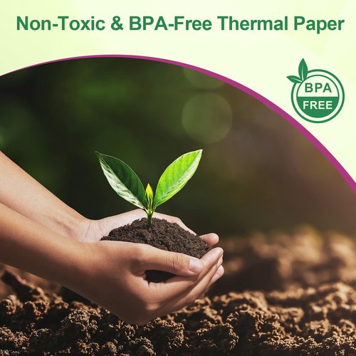 Thermal Paper Receipt Rolls - Compatible with All POS Systems, Cash Registers - BPA Free, Premium Quality Receipt Paper Rolls