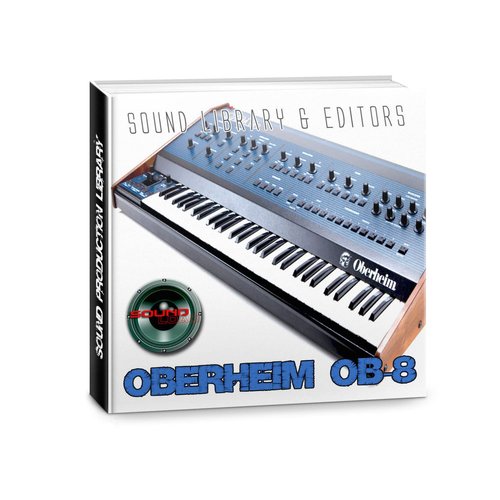 OBERHEIM OB-8 Large Original Factory and NEW created Sound Library & Editors on CD or download Large