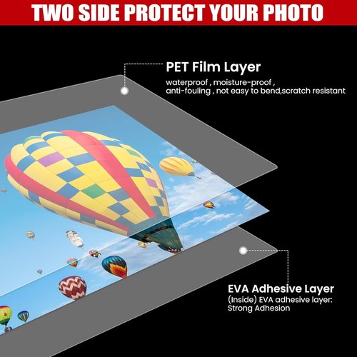 CAREGY Laminating Sheets - 300 Pack, 5 Mil Thermal Pouches for 8.5 x 11 Inch Sheets | Clear, Letter Size