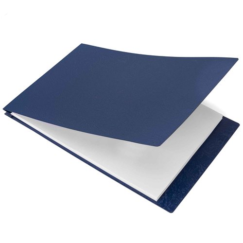 11x17 Folder, Pressboard Report Covers. 10 Pack Professional Blueprint Binders with 3-Inch Fastener, 500-Sheet Capacity. Large Format Document Organizer Storage for Tabloid Size (Midnight Blue)