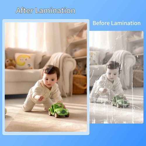 Thermal Laminating Sheets, 9” x 11.5” Laminating Sheets, 3 Mil Thickness Clear Laminating Pouches, Compatible Thermal Laminators, 500 Packs.