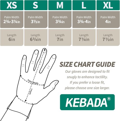 Kebada Nitrile Coated Work Gloves - 12 Pairs of Safety Gloves for Gardening & Light Duty | Large