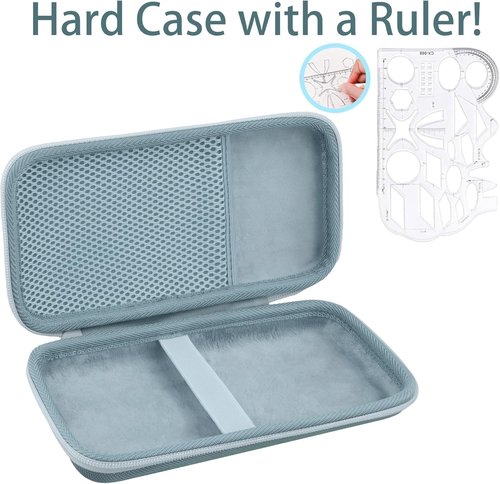 co2CREA Carrying Case - Fractal Frost Design for Texas Instruments TI-84 Plus CE & Graphing Calculators