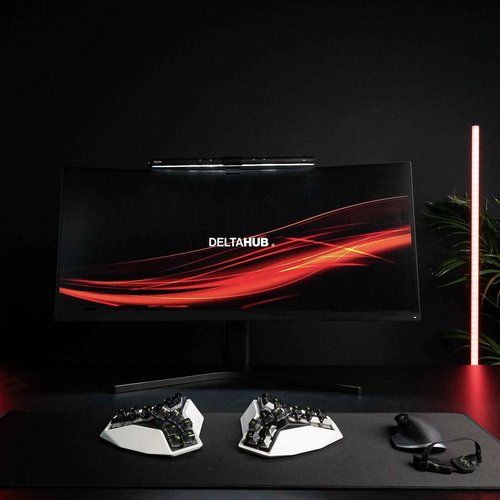 DELTAHUB Gaming Desk Pad Protector - Mouse Pad,Office Desk Mat, Non-Slip Neoprene Top, Desk Blotter,Laptop Desk Pad,Waterproof Desk Writing Pad (Large)