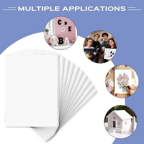 Golden State Art 11x14 Foam Boards - 25 Pack White 1/8 Inch Thick for School Crafts & Presentations