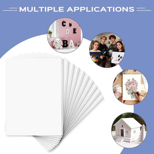 Golden State Art 25 Pack 16x20 Foam Boards 1/8 Inch Thickness White Foam Poster Boards for Presentation Signage Sheet for School Crafts Office Art Projects