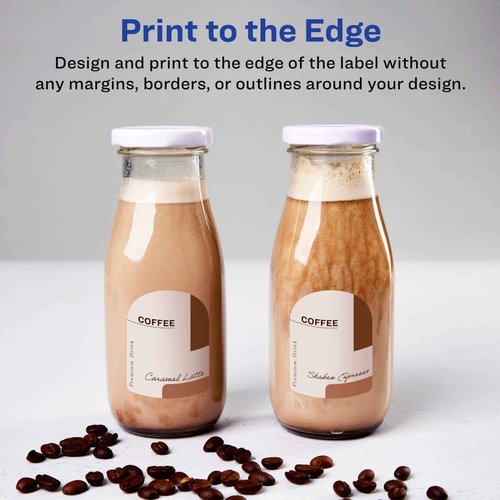 Avery Matte White Arched Labels, Sure Feed Technology, 3" x 2.25", 900 Labels, Print-to-The-Edge, Laser/Inkjet Printable