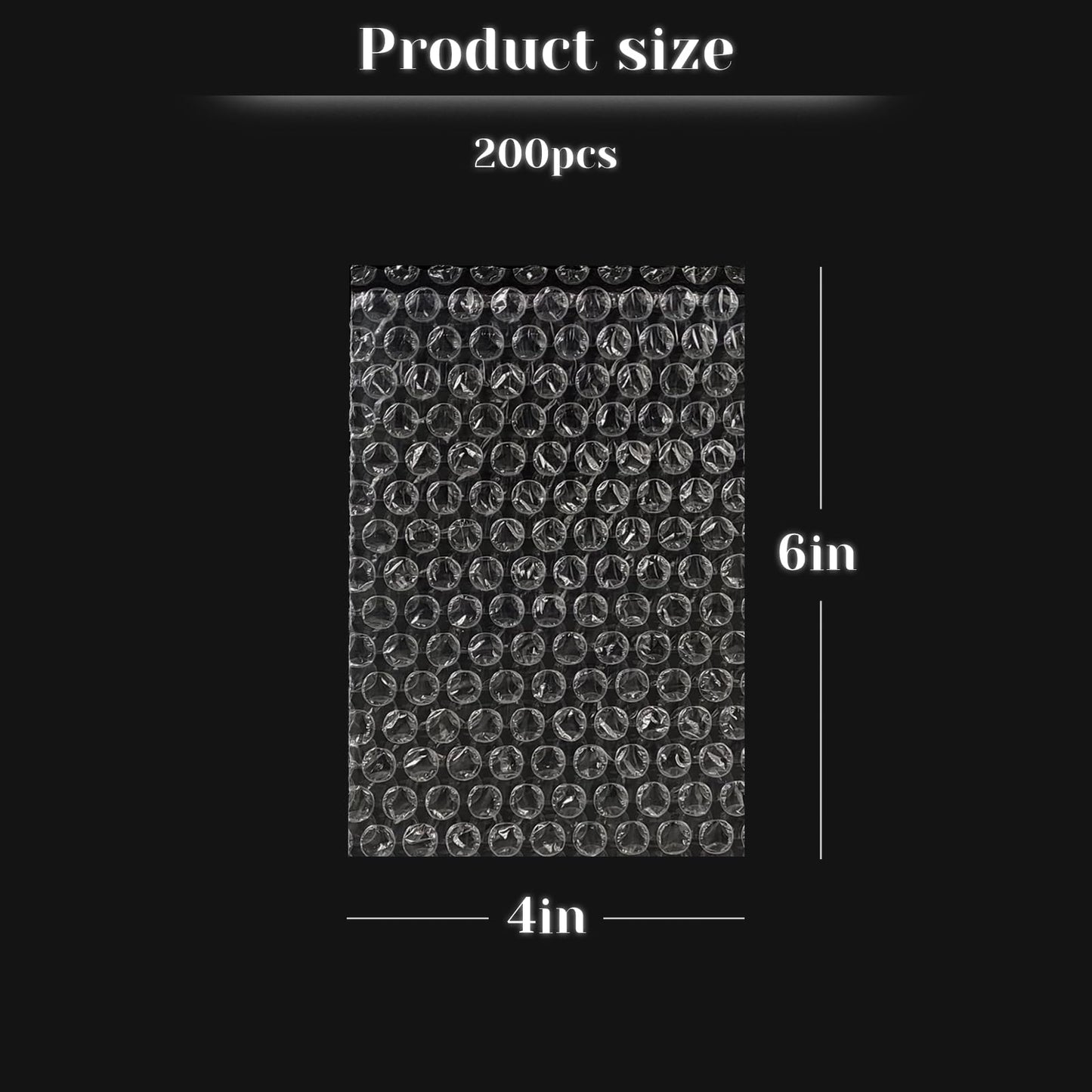 200 Pcs Bubble Wrap Pouches, 4 x 6 in Clear Bubble Wrap Bags Packing Materials for Fragile Items Wrap Sleeves for Packing Shipping