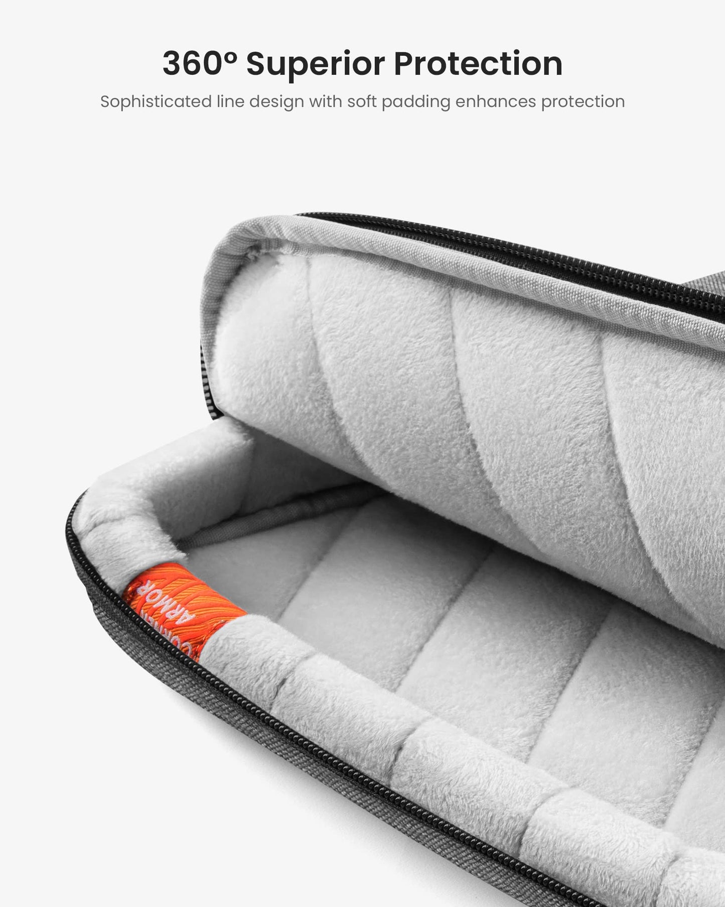 tomtoc 360 Protective Laptop Case for 13-inch New 2026 MacBook Air M5/A3449, M4/A3240, M3/A3113, M2/A2681, M1/A2337, MacBook Neo A18 Pro, 13-in Surface Pro 11th AI PC, Water-Resistant Carrying Bag